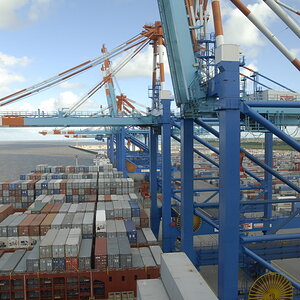 Emma Maersk Blick  voraus