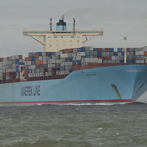 Estelle Maersk einlaufend