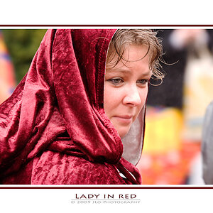 Lady in red