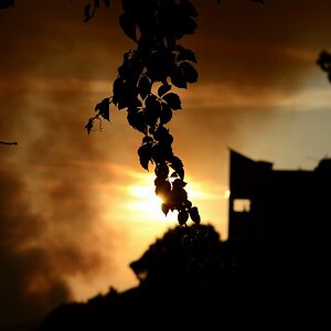 Sonnenuntergang vs. Waldbrand in Kroatien
