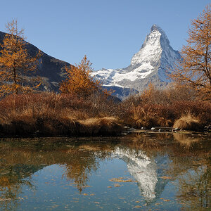 Matterhorn Spiegelung im Grindjsee