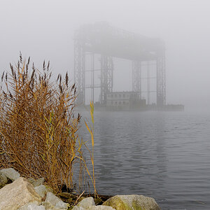 Hubbrücke Karnin im Nebel