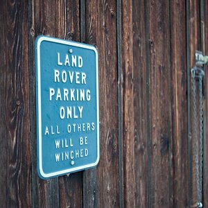 Land Rover parking only