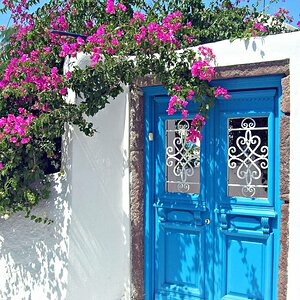 Tür in Megalochiri / Santorini