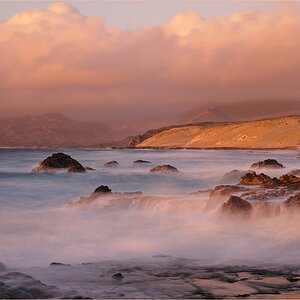 Red skies over paradise