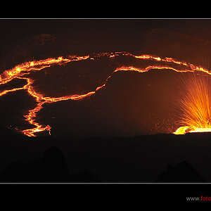 Eruption des Erta Ale