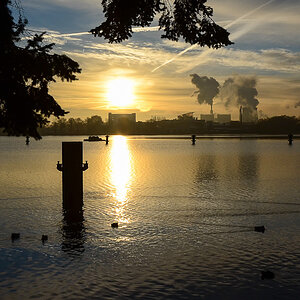 Sonnenaufgang am Spandauer See