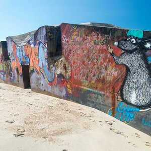 Atlantik, Frankreich, Bunker, Graffiti 3