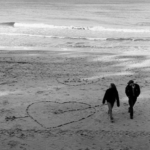 Herz im Sand