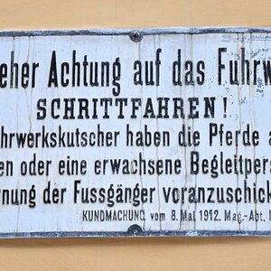 Schild in Wien