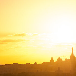 Sonnenaufgang über Valletta