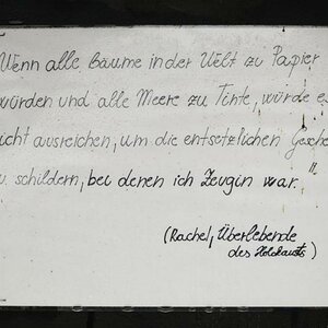 Zitat (Fundstelle: an der Rampe von Bergen-Belsen)