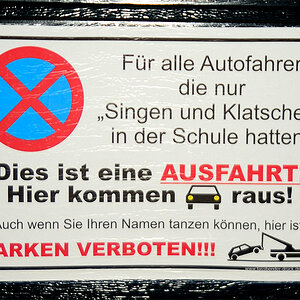 Parken verboten ! :-)