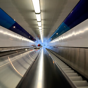 Rolltreppe unter dem NOK, Rendsburg
