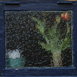 Bornholm: Blaues Fenster.