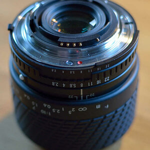 Sigma Makro 1:2.8/f=50mm Umbau 3
Objektiv fertig montiert.