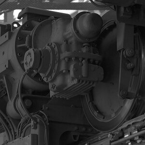 Antrieb Schwebebahn sw
