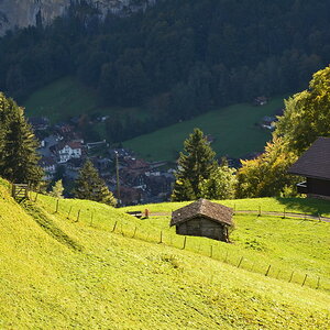 An den Hängen scheint noch die Sonne