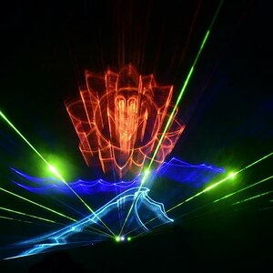 am Meer - Laserlicht