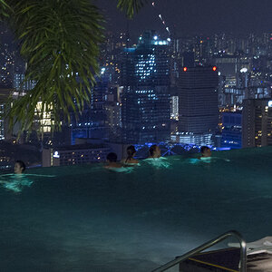 Pool Marina Sand Bay at night