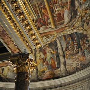 Rom, San Pietro in Vincoli, Decken Wandgemälde hinter dem Altar