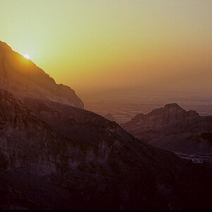 Abu Dhabi: Jebel Hafeet - Sonnenuntergang