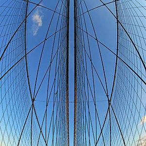NYC BrooklynBridge Fisheye