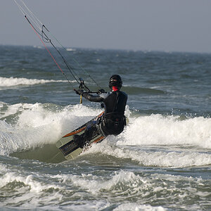 Kite Surfer Dicke Welle