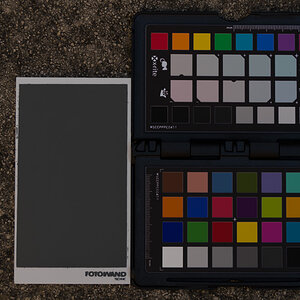 Graukarte + ColorChecker