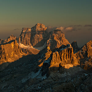 Monte Pelmo im Abendrot