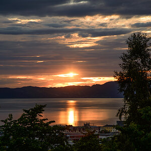 Sonnenuntergang in Trondheim
