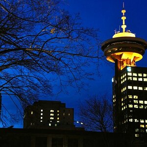 Tower von Vancouver bei Nacht