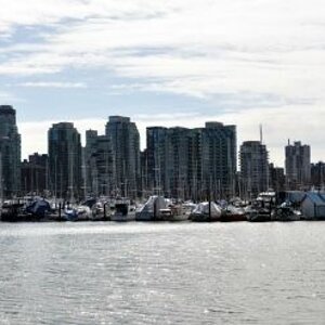 Hafen von Vancouver (Panoramaaufnahme)