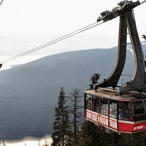 Grouse Mountain Gondel über Vancouver