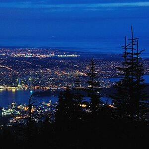 Vancouver bei Dämmerung von Gouse Mountain