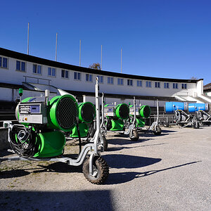 Das Arsenal der Schnee-"Artillerie"