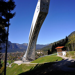 Sprungturm Rückansicht