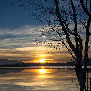 Sonnenuntergang Kirchsee November