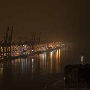Stromkaje bei Nacht  1