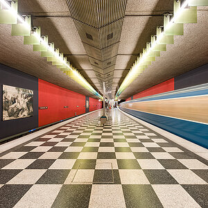 U-Bahn Station Josephsburg, München, 16.05.2014
