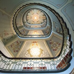 Riga, Treppenhaus in einem Jugendstilhaus
