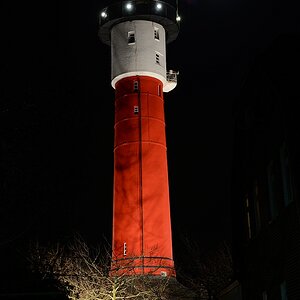 Alter Leuchtturm Wangerooge mit Mond
