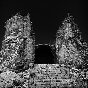 Ruinas al norte del Convento de Achiutla, Oaxaca, Mexiko