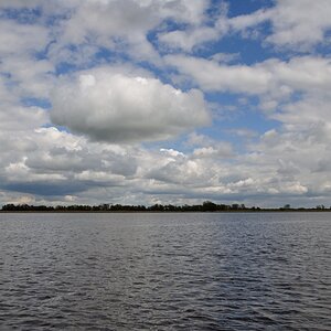 Wolken über der Elbe 2