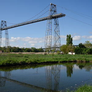 Transbordeur in der Nähe von Rochefort (Charente Maritime) über den Fluss Charente von 1900
DSE 0269