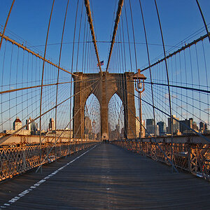 bruecken brooklynbridge fisheye