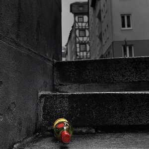 Stilleben auf der Treppe