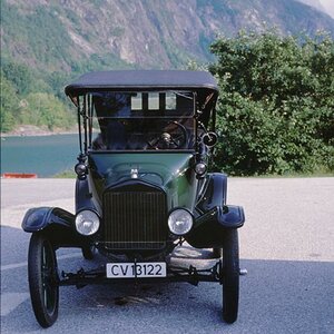 läuft in Lom/Norwegen noch als eye-Catcher für ein Hotel