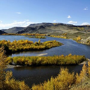 Die Landschaft Colorados im Herbst