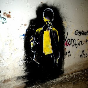 Kunst im Kellerraum